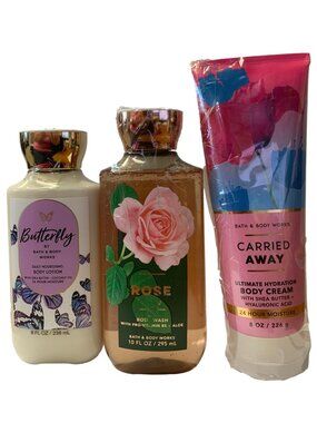 Bath & Body Works Mix Lot Of 3 Shower Gel 10oz, Body Lotion & Body Cream 8oz/ea